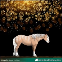 Horse Color:Powder White Silver Amber Champagne Splash 