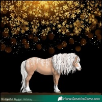 Horse Color:Powder White Silver Amber Champagne Splash 