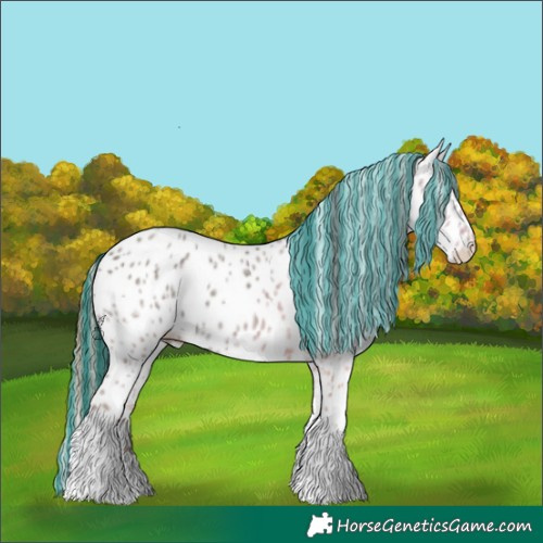 Horse Color:Painted Smoky Grullo Ice Tobiano Leopard 