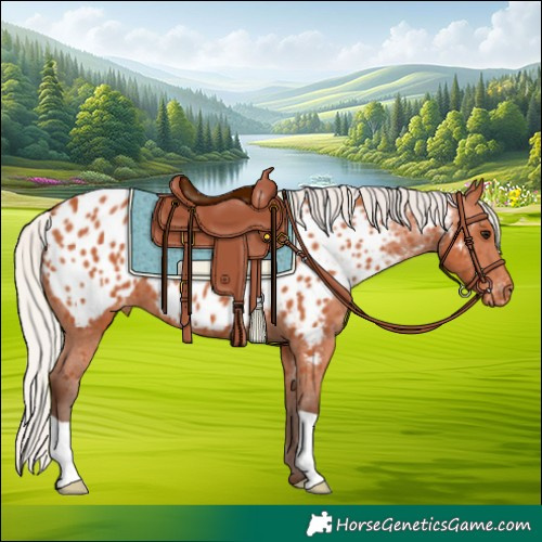 Horse Color:Silver Bay Appaloosa 