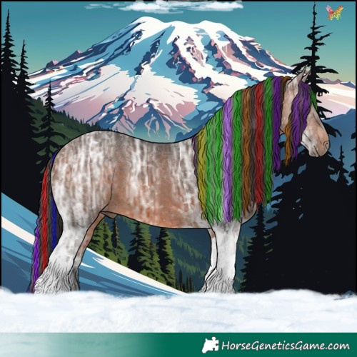 Horse Color:Painted Brown Ice Tobiano 