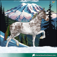 Horse Color:Painted Liver Chestnut Ice Splash Tobiano 