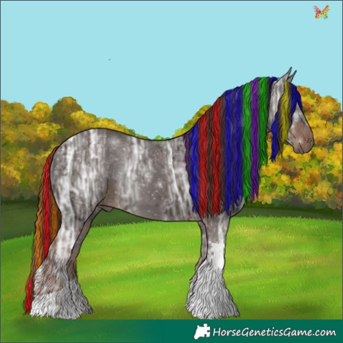 Horse Color:Painted Liver Chestnut Ice Tobiano 