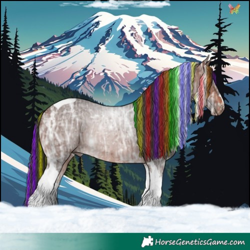 Horse Color:Painted Brown Ice Tobiano 