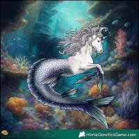 Horse Color:Watercolor White Spotted Silver Smoky Grullo Chinchilla Pearl Splash 