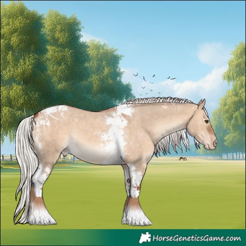 Horse Color:Silver Brown Dun Tobiano Appaloosa 
