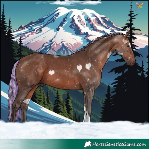Horse Color:Painted Silver Brown Tobiano 