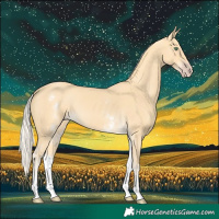 Horse Color:White Spotted Gold Cream Champagne 