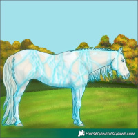 Horse Color:Thunderstruck Perlino Tobiano