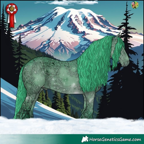 Horse Color:Watercolor Black Ice 