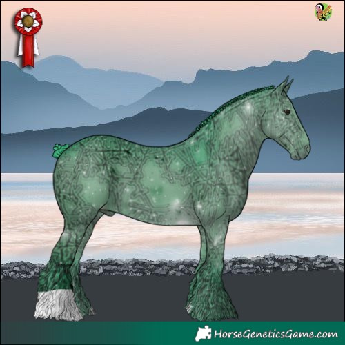 Horse Color:Watercolor Black Ice 
