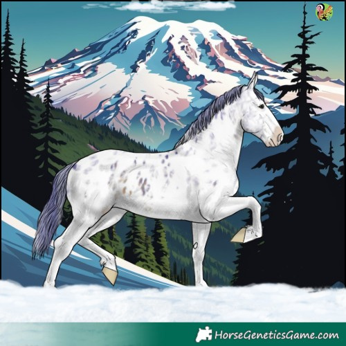 Horse Color:Watercolor White Spotted Brown Ice Splash Blanket 