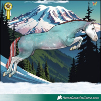 Horse Color:Painted Watercolor White Spotted Silver Bay Splash 
