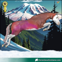 Horse Color:Painted Watercolor White Spotted Silver Bay Splash