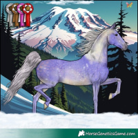 Horse Color:Watercolor Silver Buckskin Rabicano 