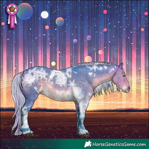 Horse Color:Watercolor White Spotted Silver Buckskin Ice Dun Rabicano Brindle 