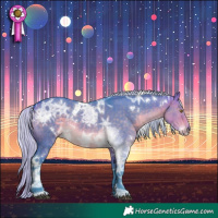 Horse Color:Watercolor White Spotted Silver Buckskin Ice Dun Rabicano Brindle