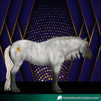 Horse Color:Midnight Silver Smoky Blue Ice Roan 
