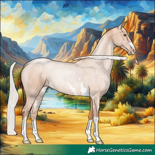 Horse Color:Silver Black Pearl 