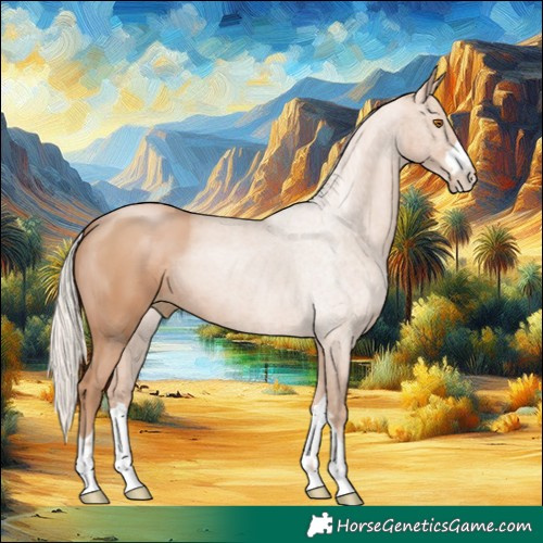 Horse Color:Silver Black Pearl 