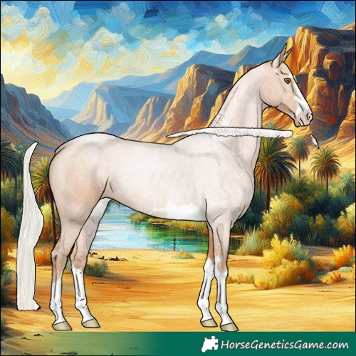 Horse Color:Silver Black Pearl 