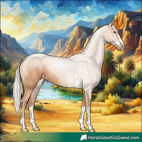 Horse Color:Silver Black Pearl 