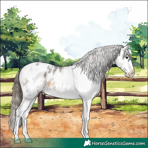 Horse Color:White Spotted Buckskin Splash Appaloosa 