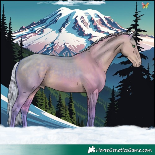 Horse Color:Watercolor Silver Classic Cream Champagne Dun 