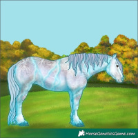 Horse Color:Thunderstruck Watercolor Red Onyx Ice 