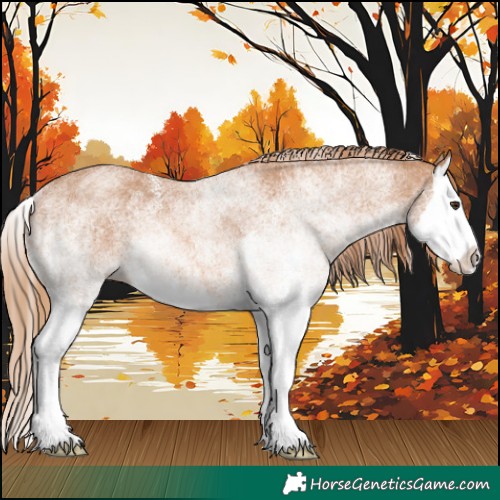 Horse Color:White Spotted Chestnut Splash Rabicano 