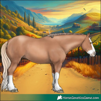 Horse Color:Gold Champagne Splash 
