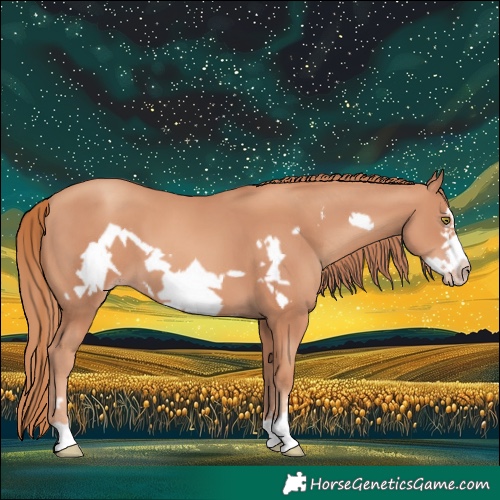 Horse Color:Gold Champagne Frame 