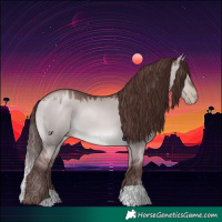 Horse Color:Gray Platinum Chocolate Brown Pearl Dun 