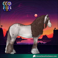 Horse Color:Gray Platinum Chocolate Brown Pearl Dun 