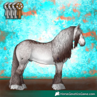 Horse Color:Gray Platinum Chocolate Brown Dun 