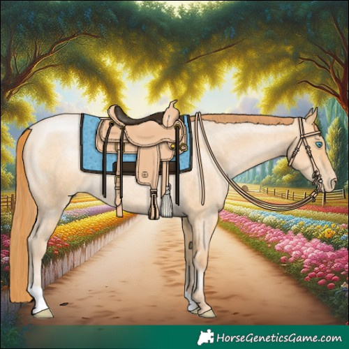 Horse Color:Buckskin Roan Pearl Rabicano 