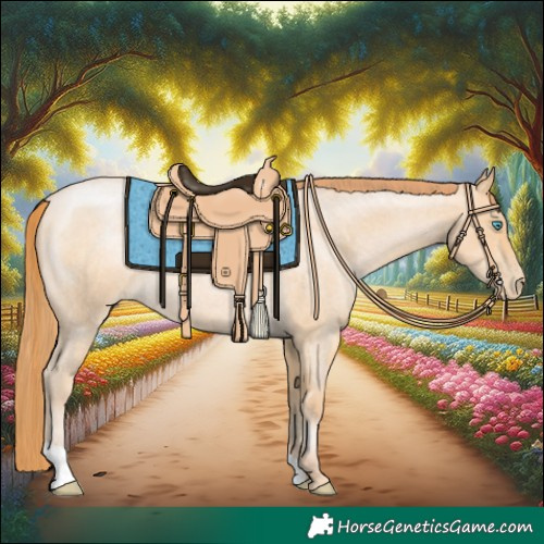 Horse Color:Buckskin Roan Pearl Rabicano 