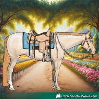 Horse Color:Buckskin Roan Pearl Rabicano 