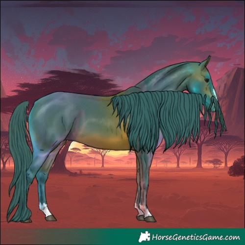 Horse Color:Watercolor Brown 