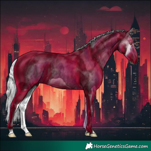 Horse Color:Silver Black Chinchilla Ice Splash 