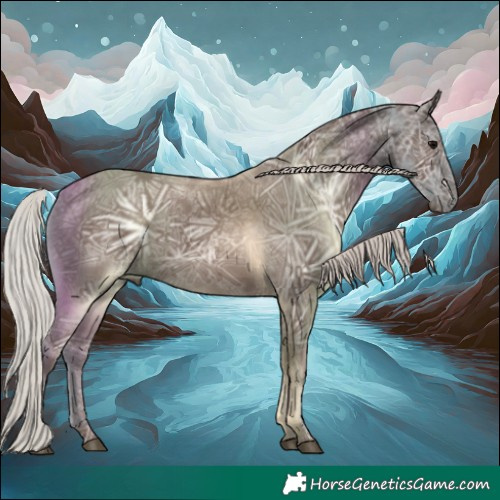 Horse Color:Silver Black Ice 