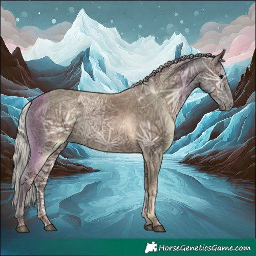 Horse Color:Silver Black Ice 