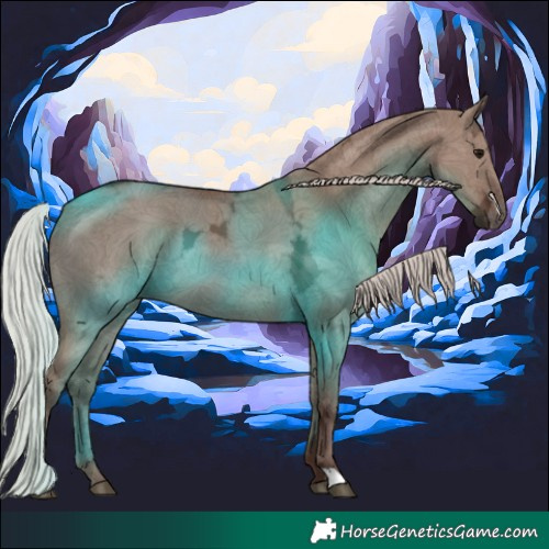 Horse Color:Silver Grullo Ice 