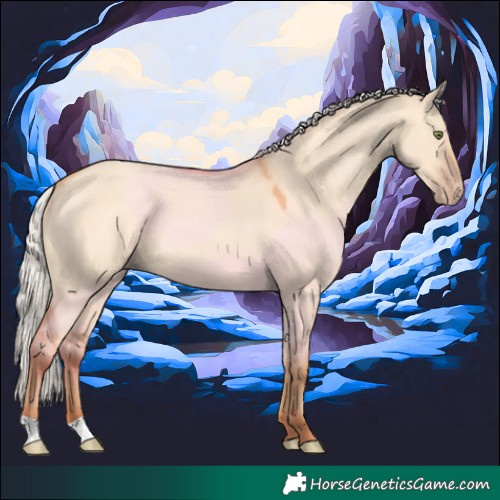 Horse Color:Silver Amber Champagne Dun 