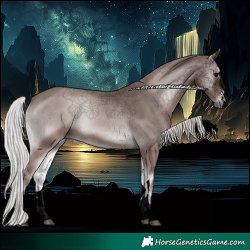 Horse Color:Void Platinum Silver Blue Onyx 