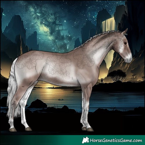 Horse Color:Void Platinum Silver Blue Onyx 