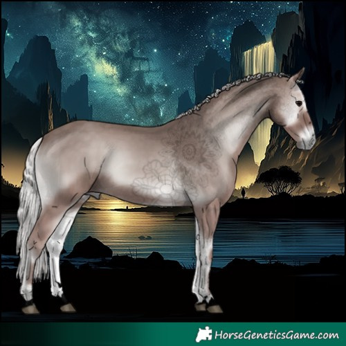 Horse Color:Void Platinum Silver Blue Onyx 
