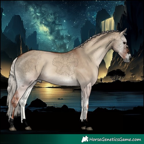 Horse Color:Void Silver Grullo Onyx 