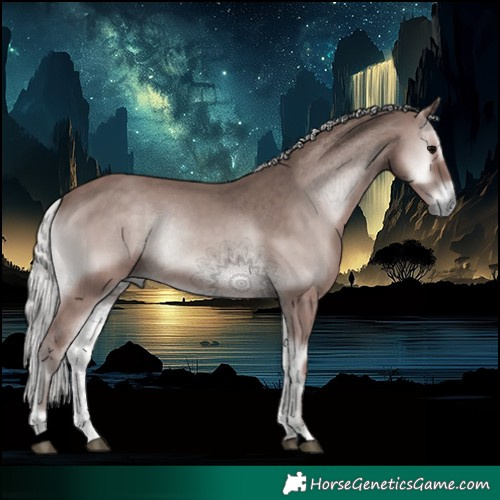 Horse Color:Void Platinum Silver Blue Onyx 