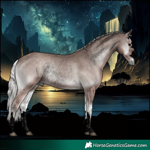 Horse Color:Void Platinum Silver Blue Onyx 